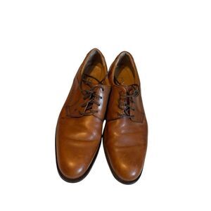 J.Murphy Mens Brown Leather Oxford Dress Shoes Size 10